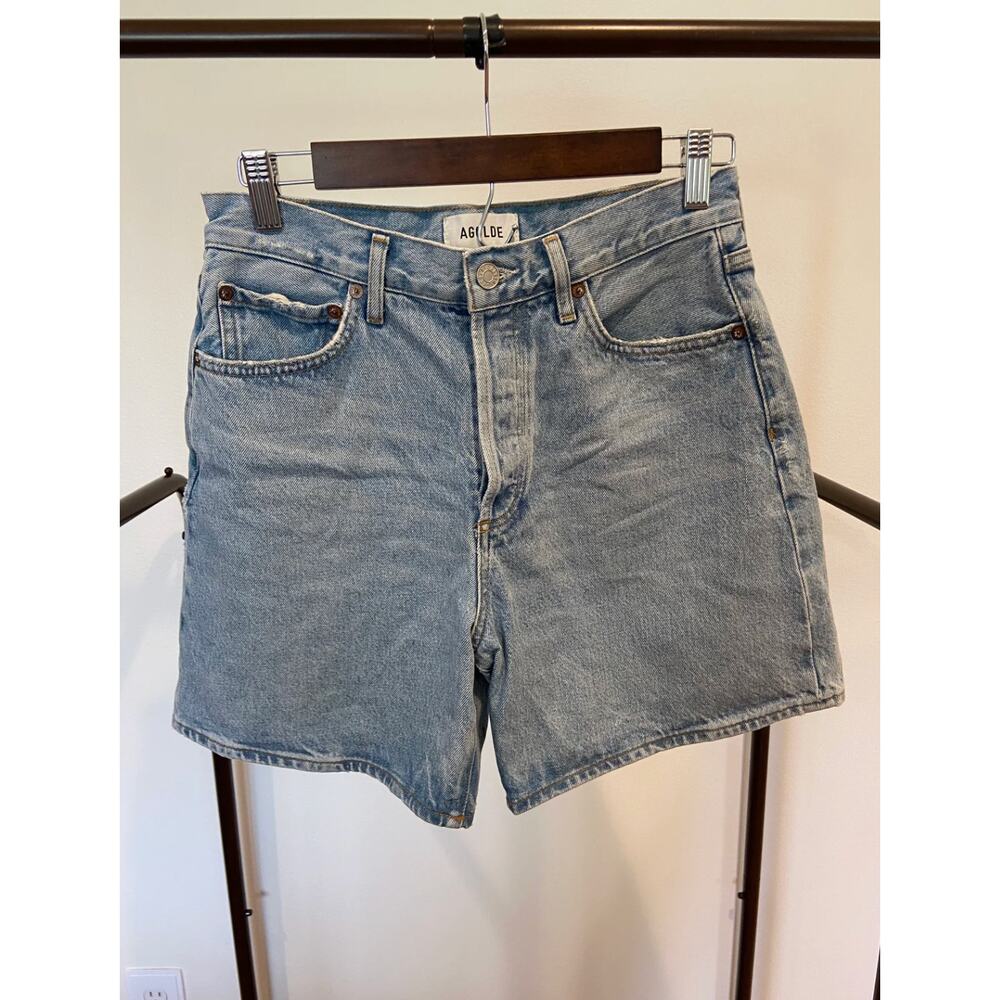 Agolde Dame Short High Rise Baggy Denim Shorts size 26 - Picture 3 of 6